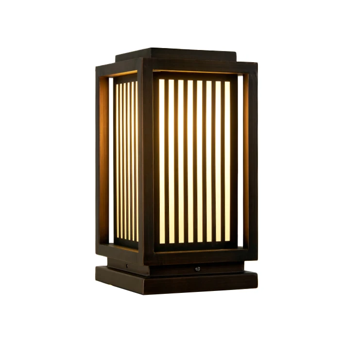 ZOMI waterproof LED garden light creative retro outdoor landscape lamp for garden 12W stainless steel brass decorative lawn lamp