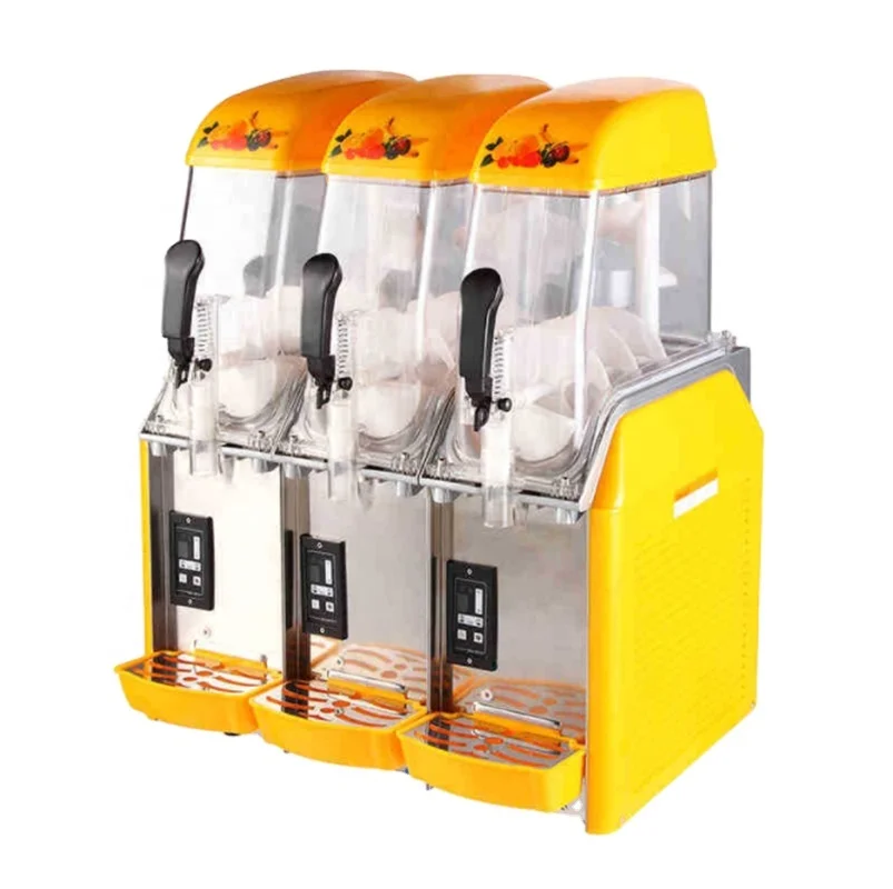 Low-priced  12-liter three-cylinder slush machine frozen beverage dispenser slush machine commercial