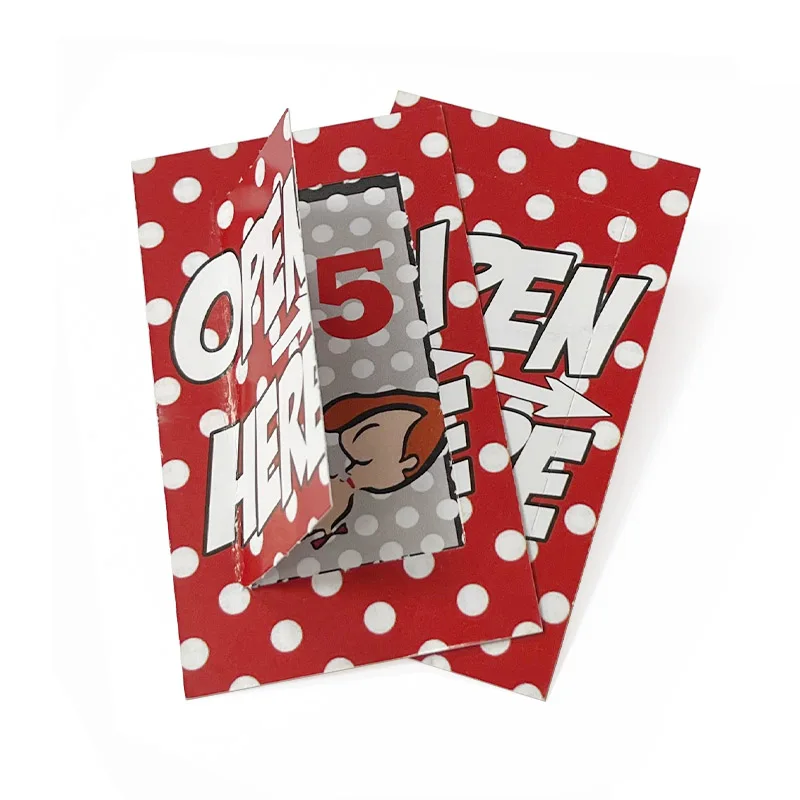 Pull tabs printing factory custom paper pull tabs tickets lottery tickets printing