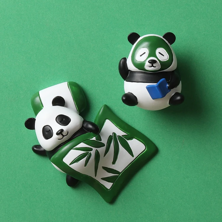 Custom 3D Resin Fridge Magnets Souvenir Animal Panda Resin Fridge Magnets