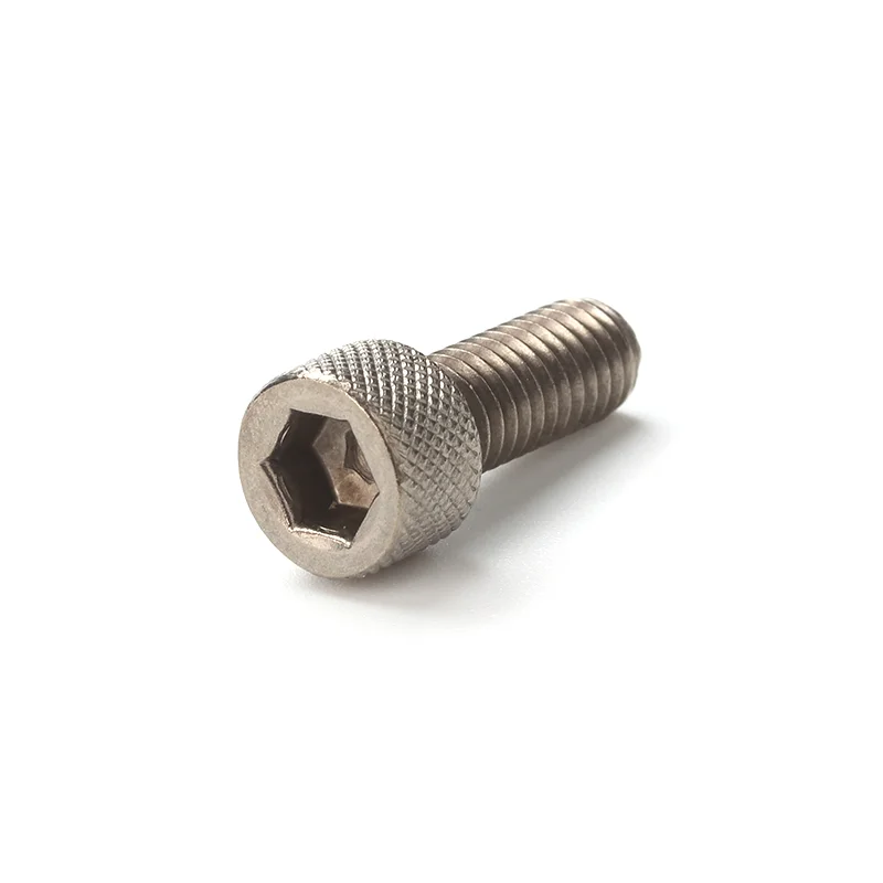 ASME/ANSI B18.3 TA2 Titanium Plain Finish Full Thread Knurled Hex Socket Cap Cheese Head Allen Bolts Screws