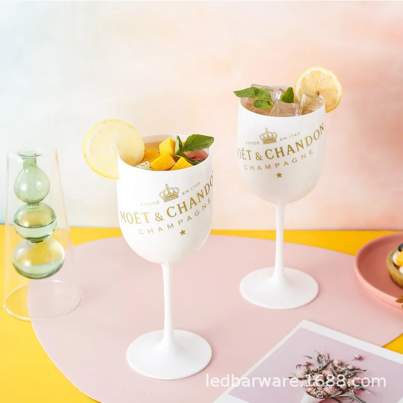 Factory Direct Sale Plastic Champagne Cup Food Grade Plastic Wine Bottle Unbreak Plastic Wine Glasses