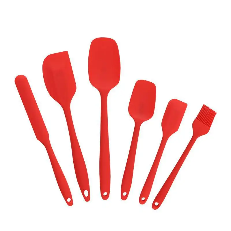 Silicone Baking kitchenware 6-piece household cake spatula Oil brush salad spatula Kitchen baking tools
