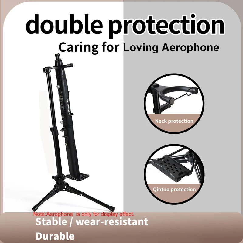 New Portable Tripod Folding Electric Wind Pipe Clarinet Stand Adjustable Light Weight Wind Instrument Stand