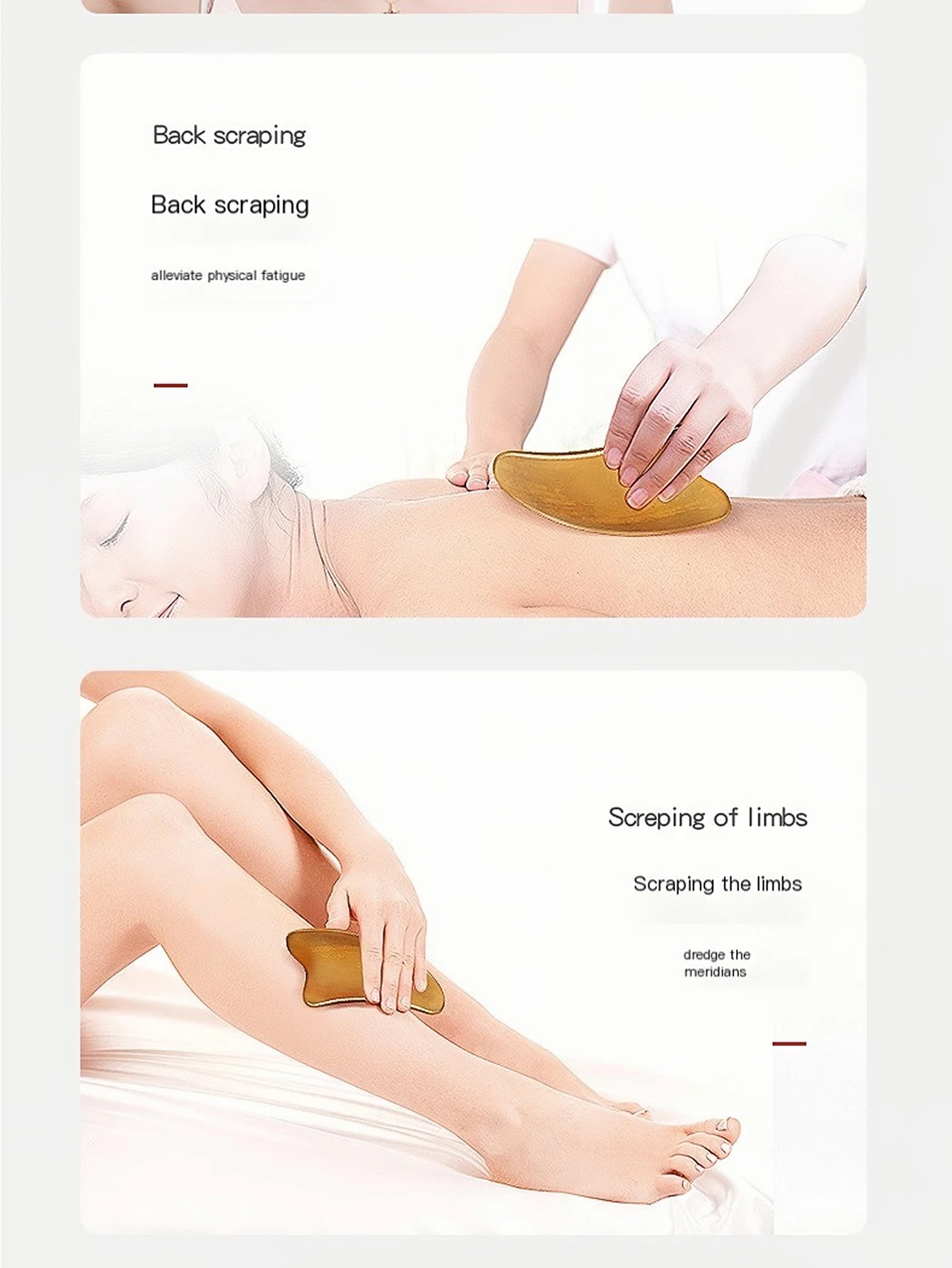 Hot Selling High Quality Facial Scrape Board Face Eye Neck Lifting Body Guasha Massager Horn Beauty Bar Gua Sha Set