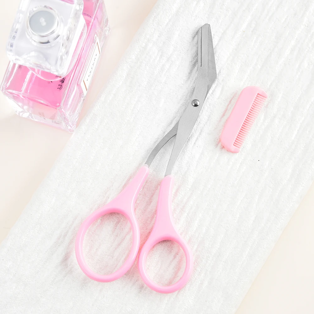 Eyebrow Scissors For Women Eyebrow Trimmer Scissors With Comb Eyebrow Shaping Cut Comb Scissors