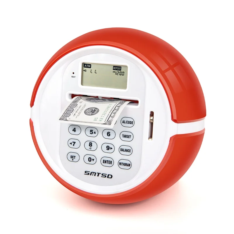 clay money bank wooden coins gold coin plastic box with CE certificate