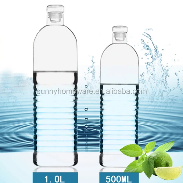 hand made stainless steel glass water bottle/drinking water glasses 500ml