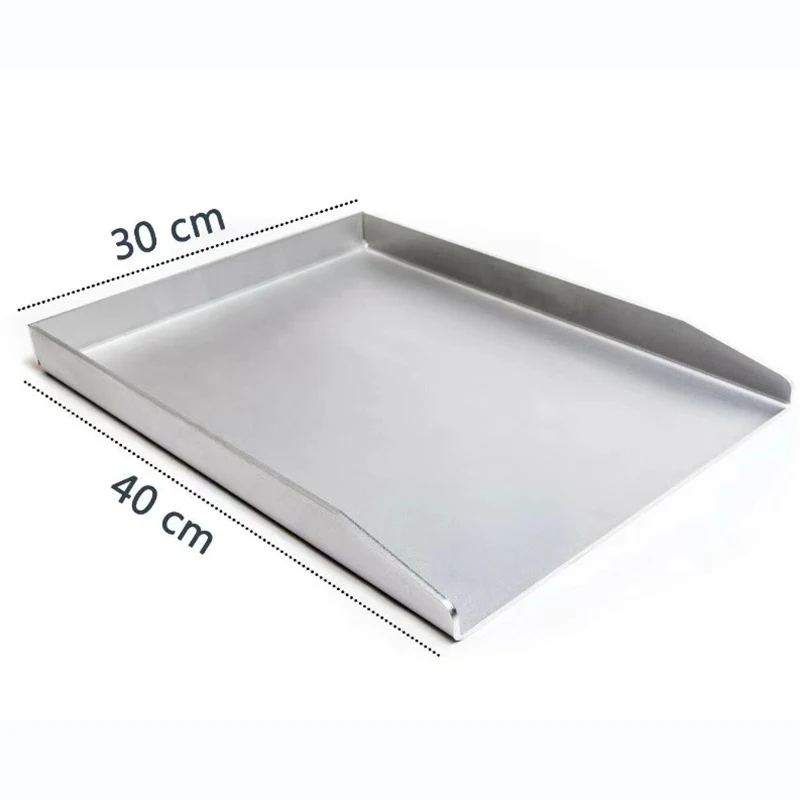 New design stainless steel grill pan can be customized right Angle food grade rectangular barbecue cooking pan