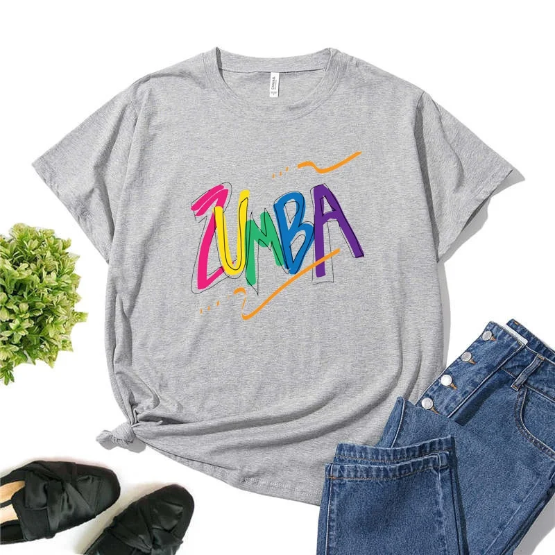 Custom Print Zumba Wear Fitness Outfit Fashion Clothes Polyester Quick Dry Sport T Shirt Women