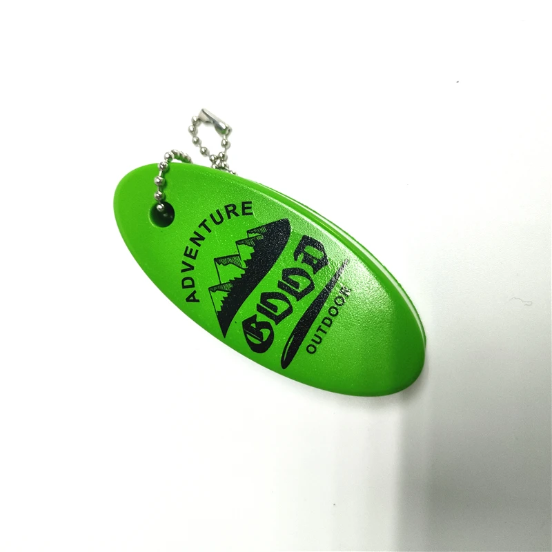 NBR Floating Keychain Custom Shiny Top Quality Beach Souvenirs Gift Foam Pu Floating Keyring