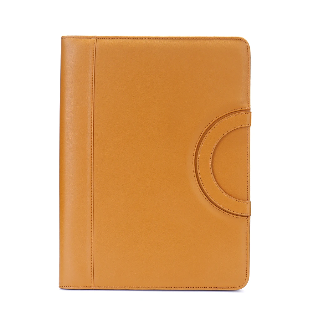 a4 Conference Document Bags Zippered Pad folios File Folder With Handle