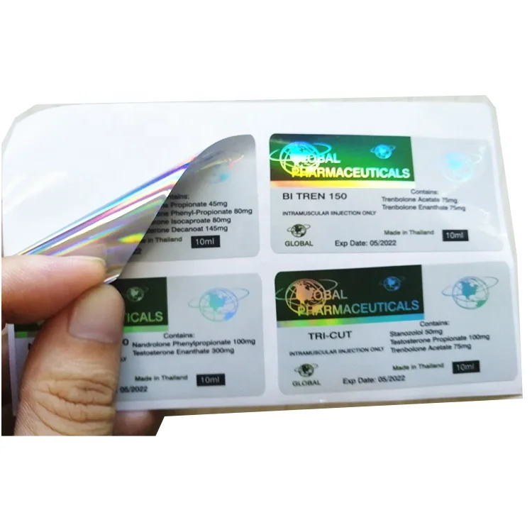 VL-192 OEM 10ml Vial bottle Packaging Label Box and Custom Logo Plastic Bottle Label