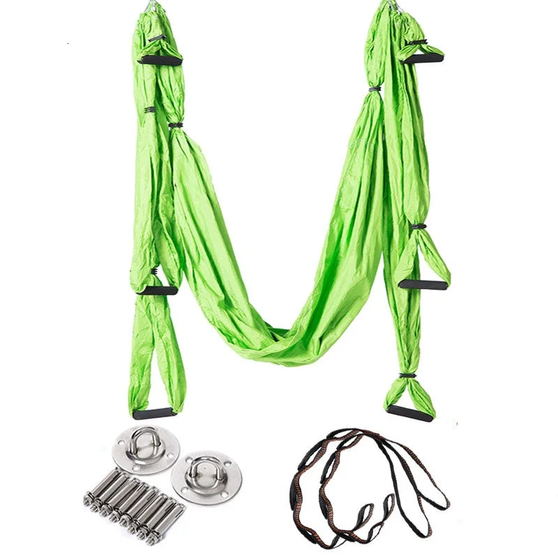 CustomA erial Yoga Swing Set Sling Strong Anti-Gravity Yoga Hammock Swing Frame Hanging Strap Rope for Yoga Exercise Equipment