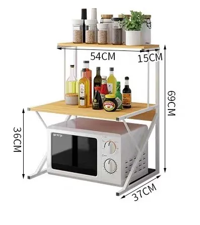 2-tier Storage Shelf For Kitchen Microwave Oven Storage Shelf