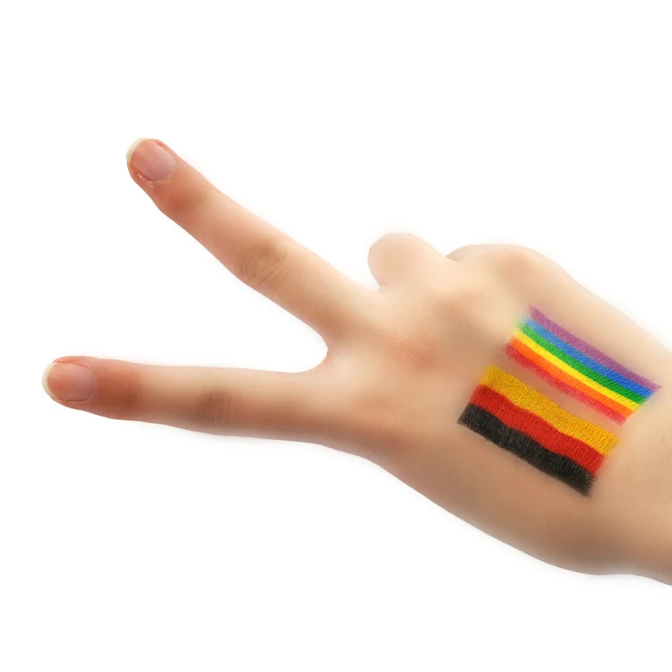 Football Fans Makeup Crayons oil Stick Set Germany Argentina For Kids Label 3 & 6 colors  football fans Face Paint