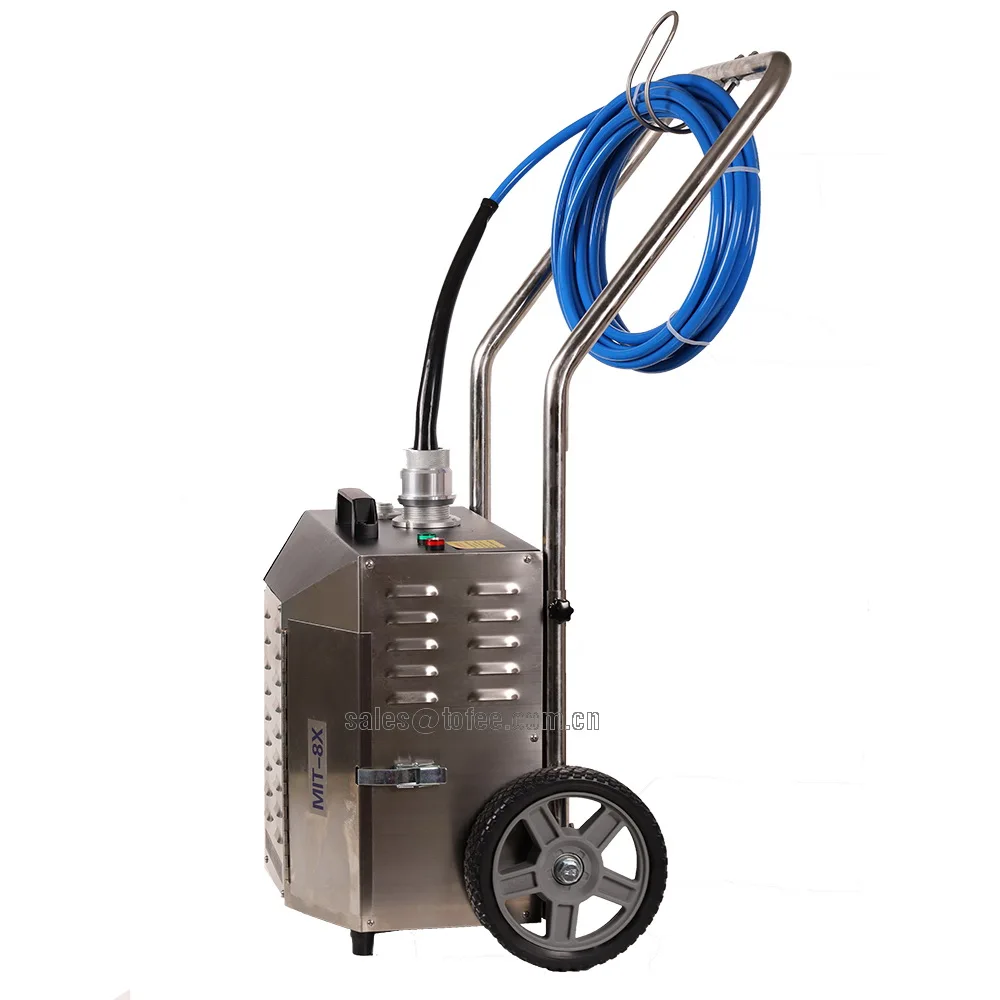 tube cleaner/tube brushing machine for chiller boiler heat exchanger