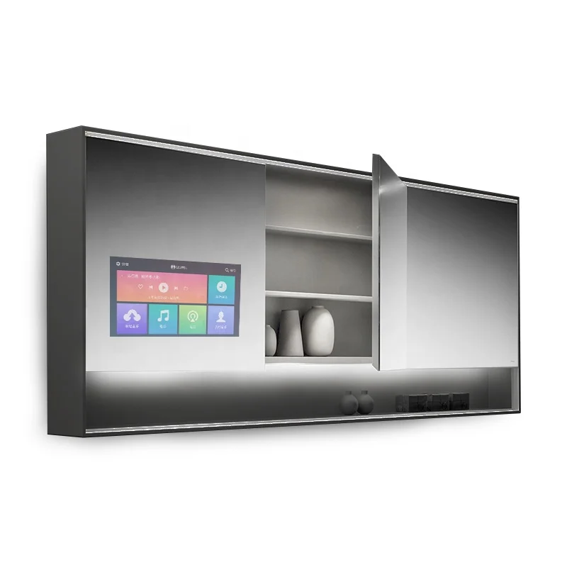 15 19 22 inch Waterproof digital LED/LCD Kitchen magic mirror TV with touch screen