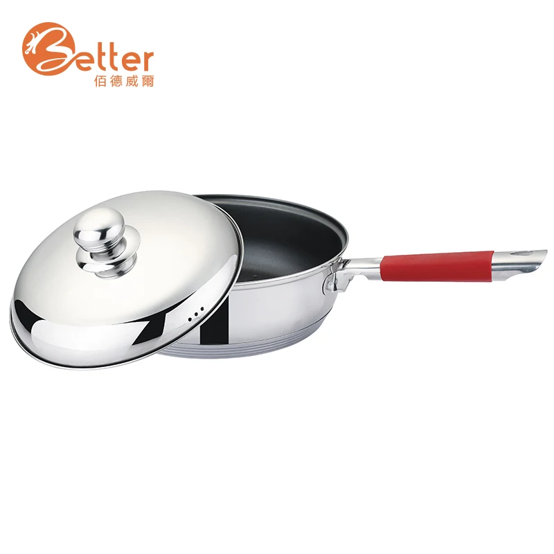 New Product Stainless Steel Belly Body Shape Glass Lid Non Stick Cookware Set Cooking Pot Kitchenware Cookware Sets
