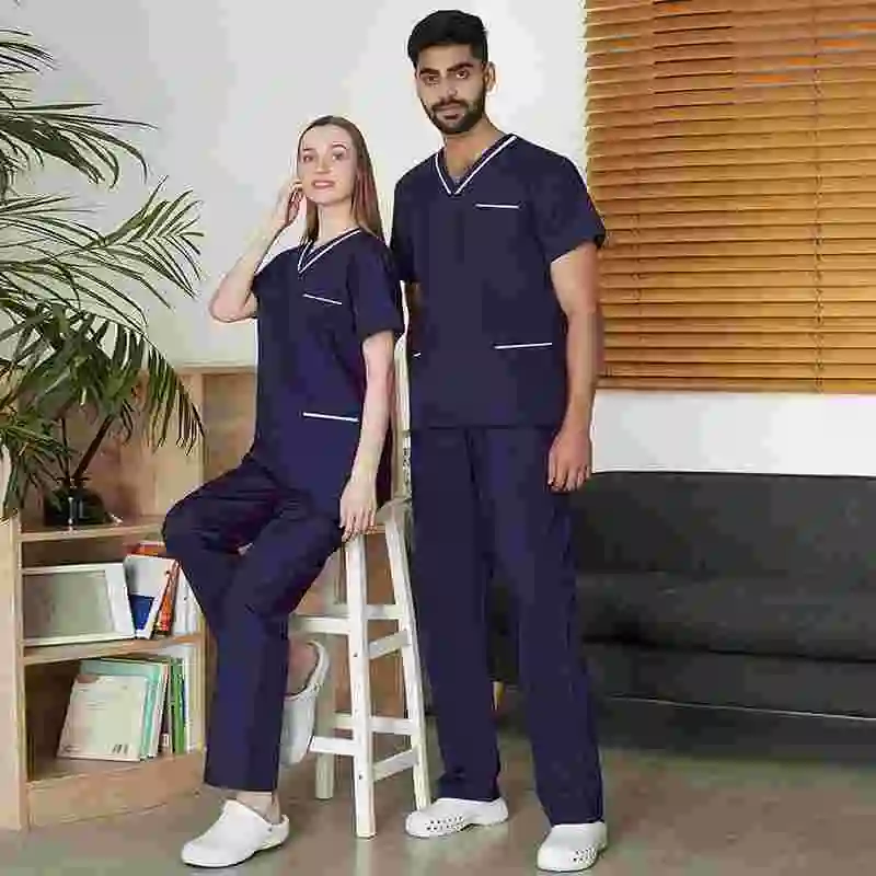 Hot sell nurse uniform medical scrubs vita ge medical scrub doctor nurses hats scrub medical