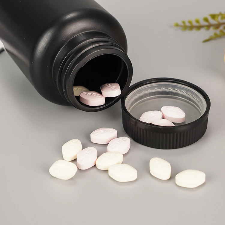 100ml 120ml matte black PET pill bottle with black lid 50cc 80cc 100cc 120cc 250cc 200cc matte black plastic capsule bottles