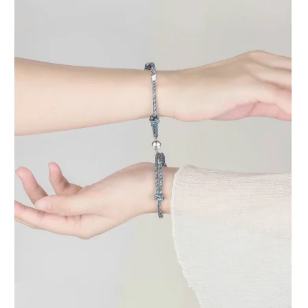 2pcs Couple Magnet Attract Each Other Personality Bracelet Men and Women Charm Girl Jewelry Lover