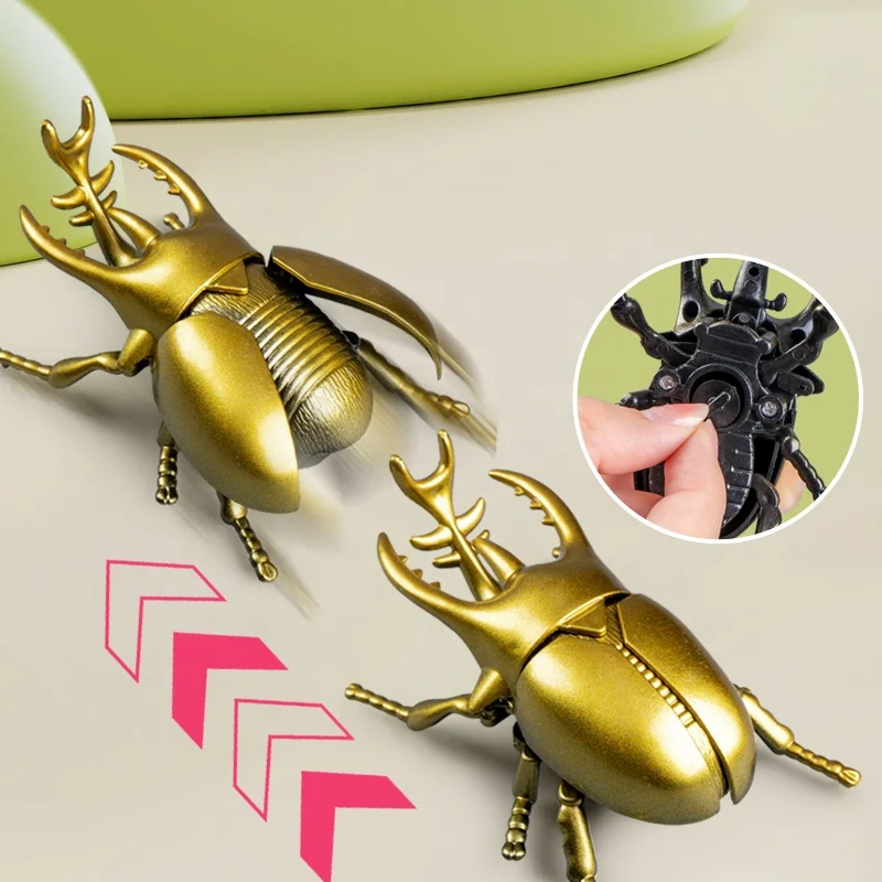 New Arrival Hot Selling Cheap Battle Beetle Insect Toy Creative Wind up Toy Funny Promotional Classic Toys for Kids