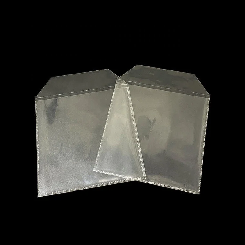CD/DVD/BluRay Pocket Sleeves Clear PP Cover Envelope Holder  Plastic Storage Bag