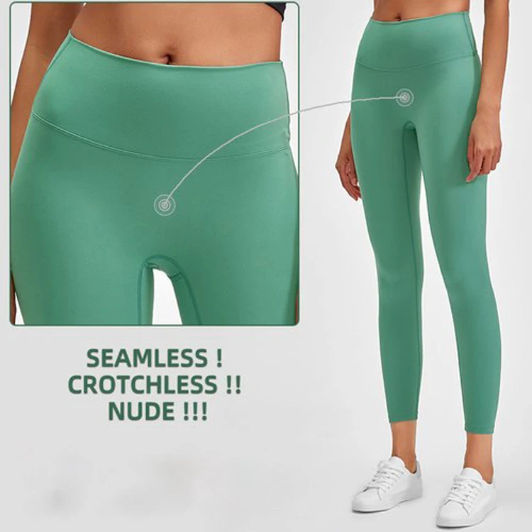 Women Quick Dry High Waist Workout Sports Pants Fitness Yoga Leggings With Custom Logo