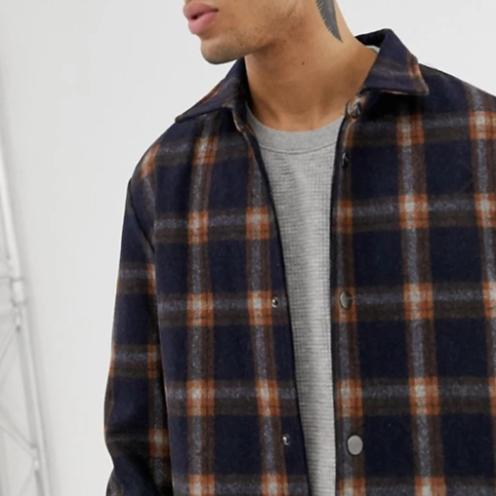 
Checked Wool Jacket and custom men jacket 