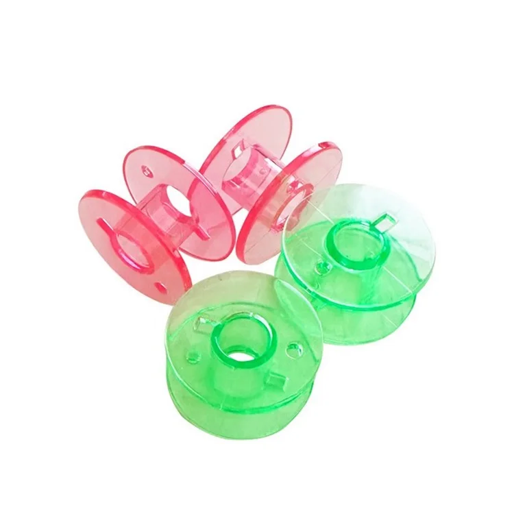 Wholesale Transparent Multi-color Plastic Bobbin Spool Clear Sewing Machine Bobbin