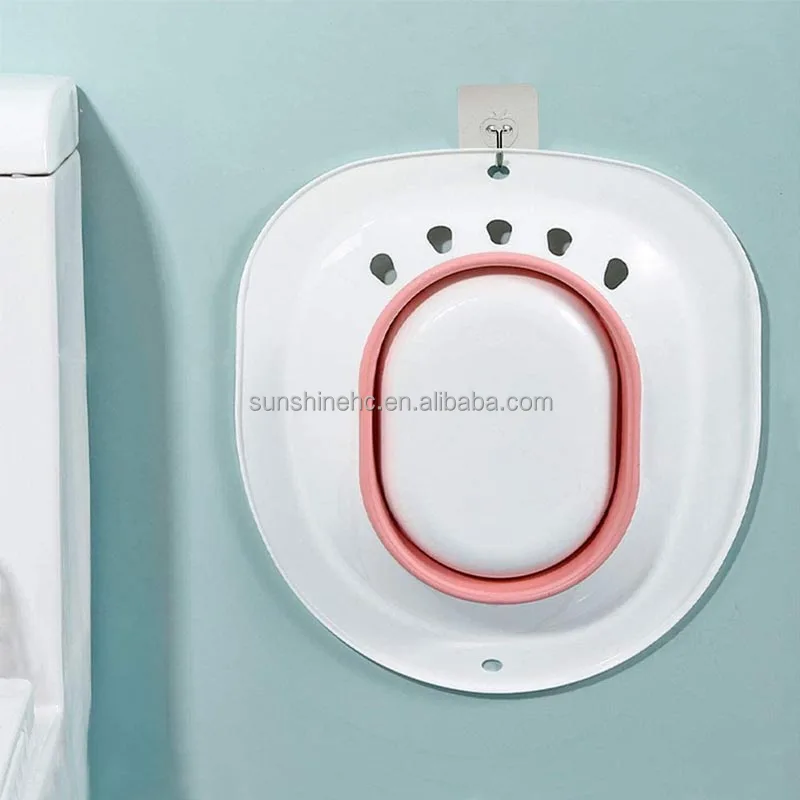 DL333 Medical Plastic Bed Pan Postpartum Care Sitz Bath for Maternity Toilet Seat Sitz Bath For Adults