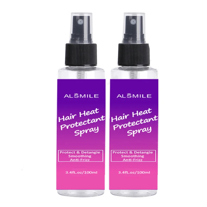 Частная торговая марка, теплозащитный спрей для защиты волос от тепла, шелковистый спрей для распутывания волос