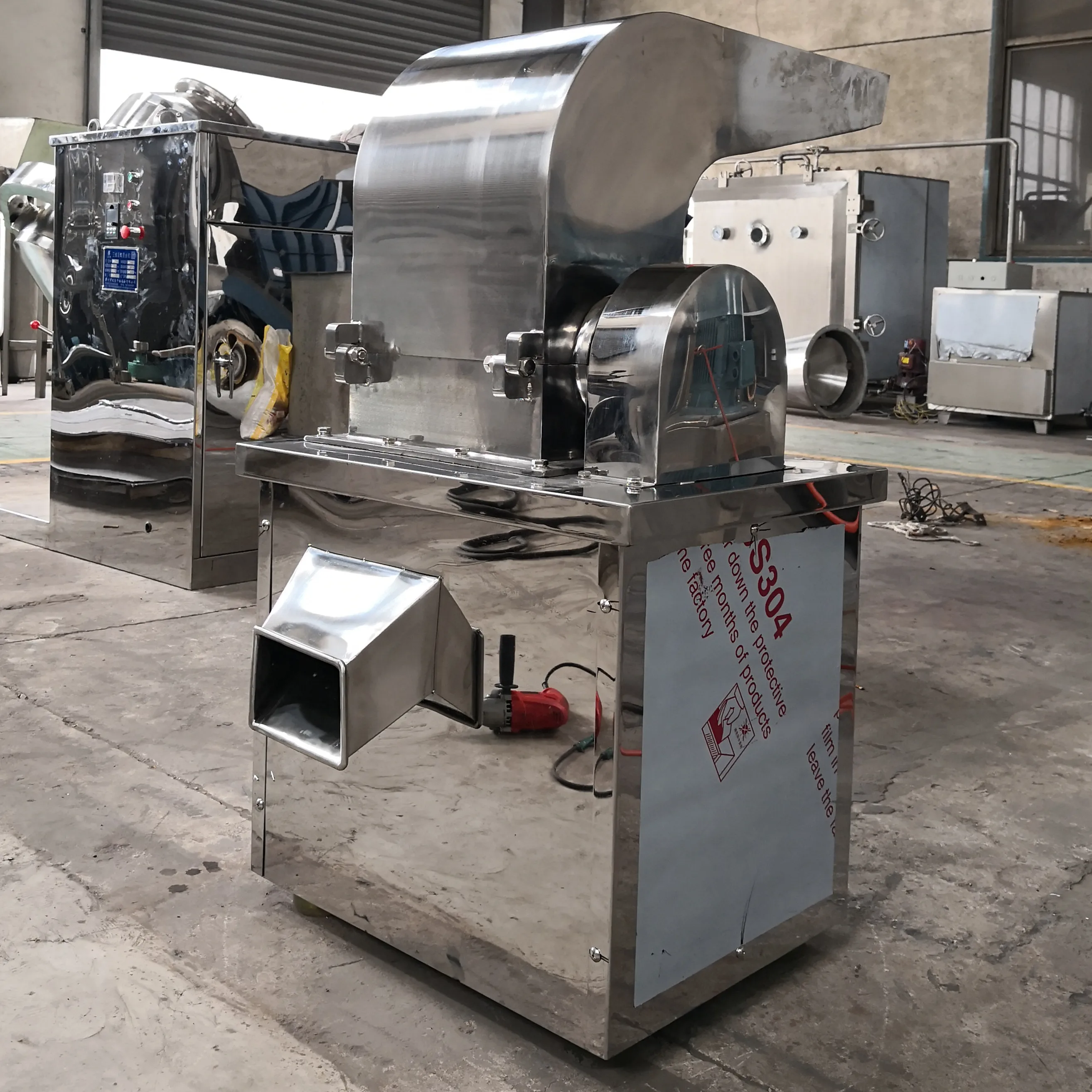 SUS304 coarse crusher for black pepper efficient pepper powder processing machine automatic pepper coarse grinder machine