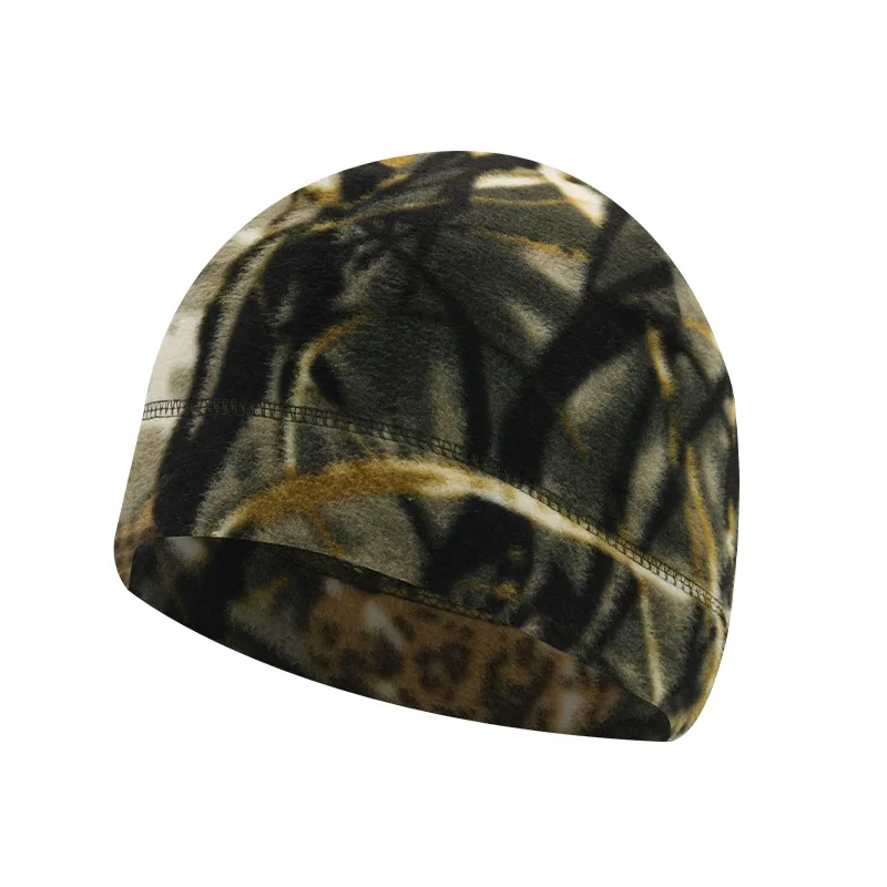 Winter Outdoor Sports Helmet Lining Windproof Warm Polyester Polar Fleece Skull Cap Wahtch Hat Beanie Cap Custom For Running