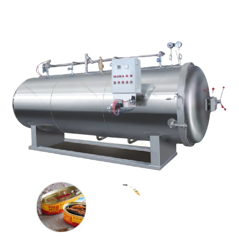 Stainless Steel Rotating Water Spray Sterilization Retort for Milk Food and Fruit Juice Processing Sterilization