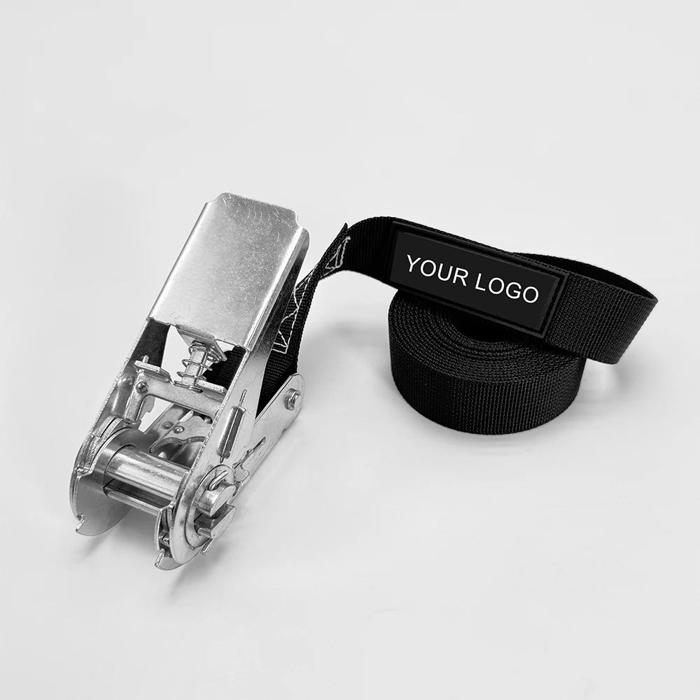 Gacent Factory in Stock Polyester Webbing Strap with Metal Buckle for Tie Down Strap Car Truck Binding Cargo Lashing Belt
