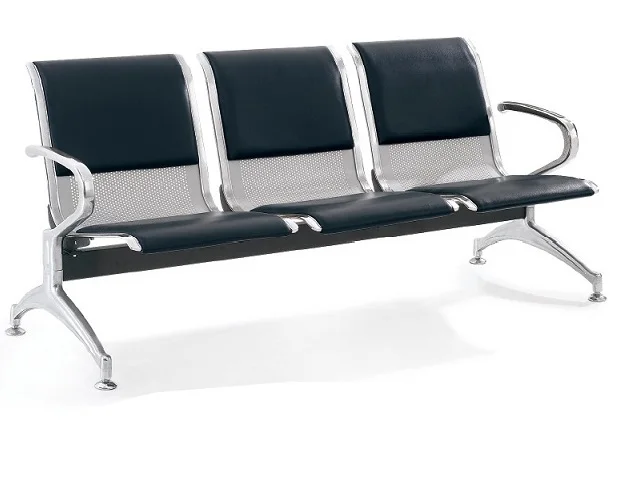 New design cheap airport waiting chairs Popular PU padded 3 seat price airport chair