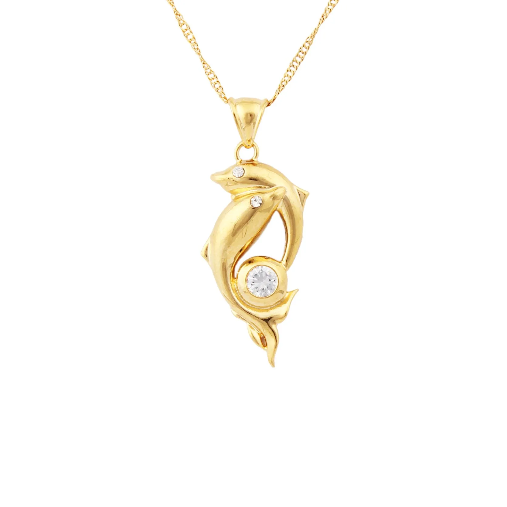 JH Fashion Poprular Classic Wholesale Dolphins Jewelry For Women Gift Saudi Arabia Trendy Pendant