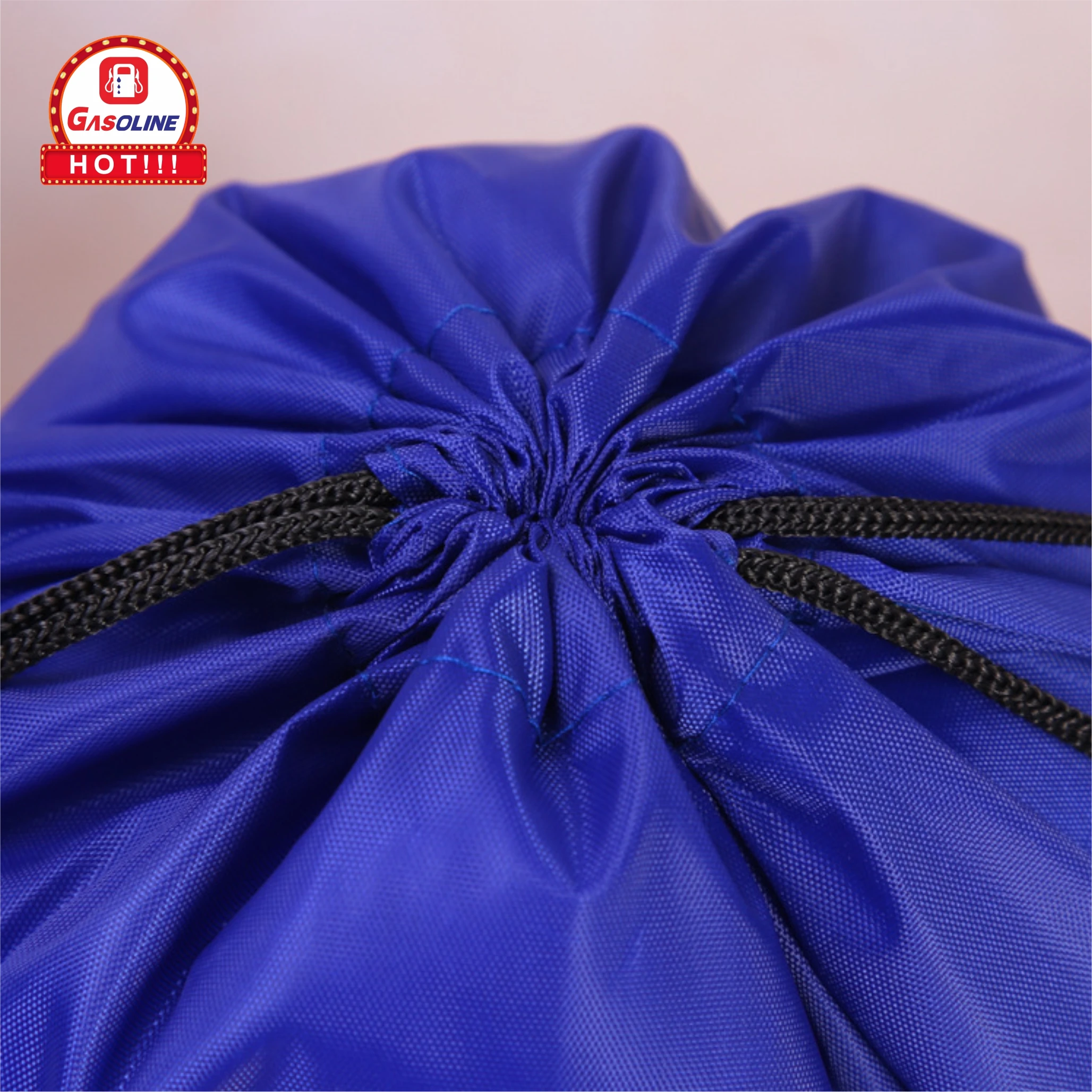 Washable Polyester Nylon Gift Shoe Bag Pull String Bags Gym Yoga Drawstring Backpack Print Bulk Hiking Outdoor Sport  Bag