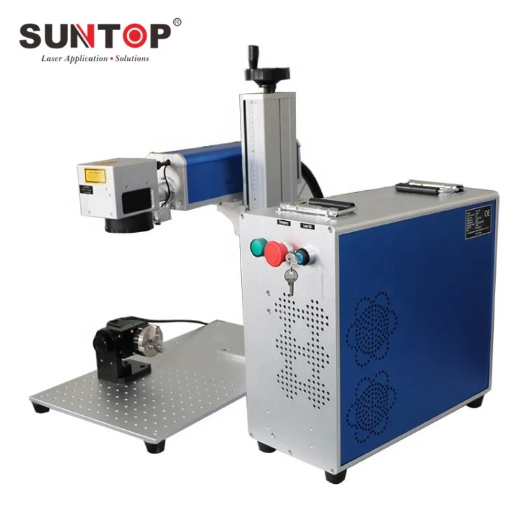
Mini size portable metal fiber rotary laser marking machine use for cooking utensils, hardware vegetable washing sink 