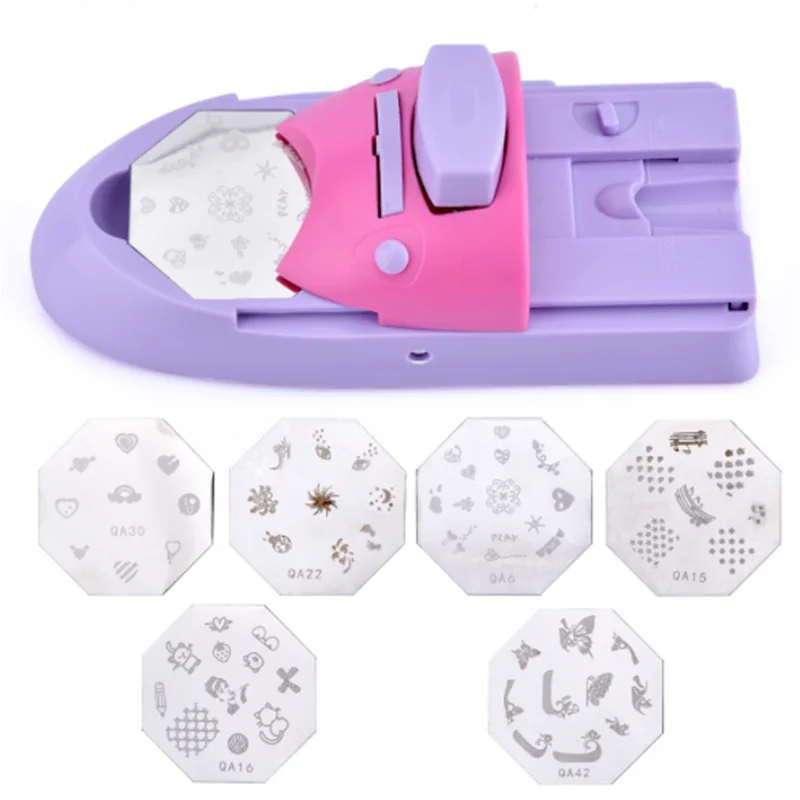 Stamping Plat Nail Art Equipment Draw DIY Polish Gel Set Tool Nail Art Printer Printing Machine Finger Nail Printer Manicure