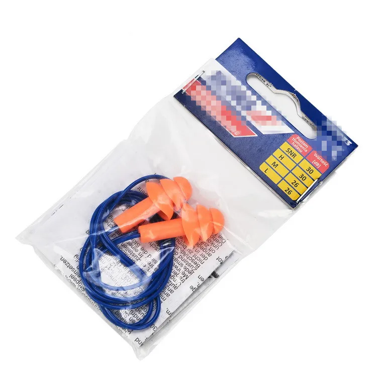 
TPR Ear plugs Reusable Earplugs waterproof for construction in head card 