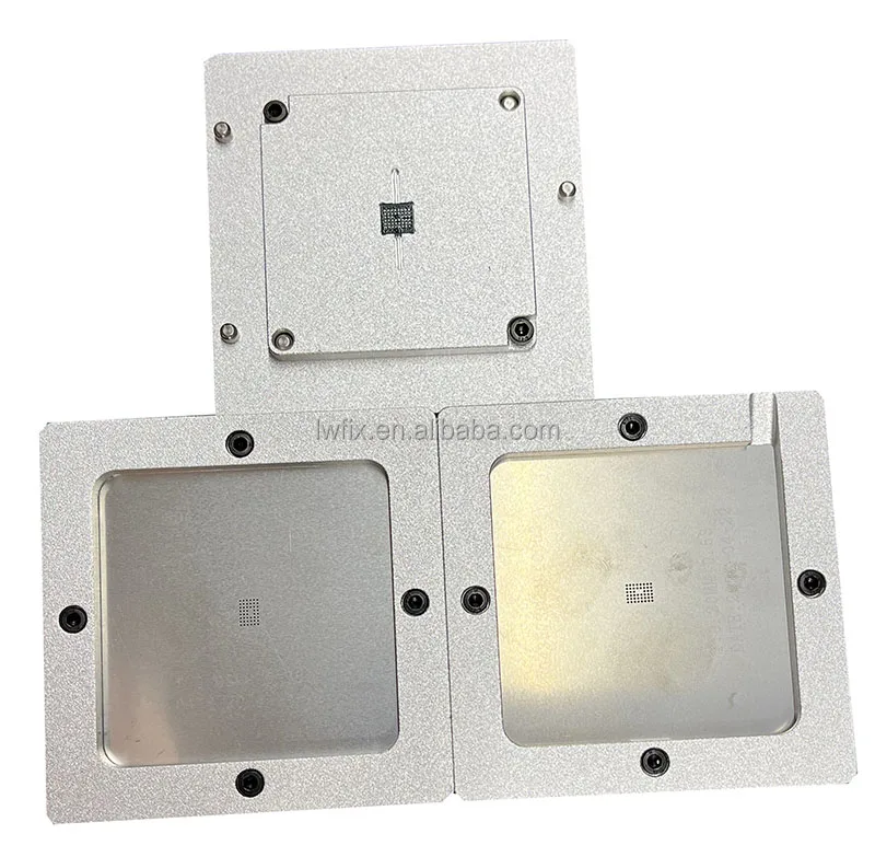 82*82mm BGA Reballing Station Stencil Kits for CPU IC Chip Tin Pin Solder Plant Net Square New Condition Electronics Machinery