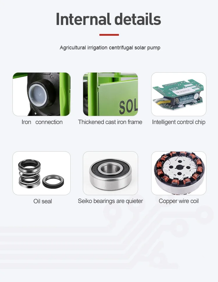 Dc Solar Powered Water Pump 48v Solar Water Pump 72v Dc Solar Surface Pump For Irrigation System
