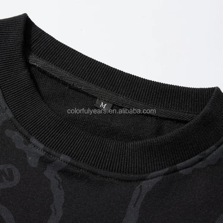 Heavyweight Plain No String Wholesale Mans Crewneck Sweater Sweatshirt Patchwork Teddy Bear Full Print Anime Hoodies