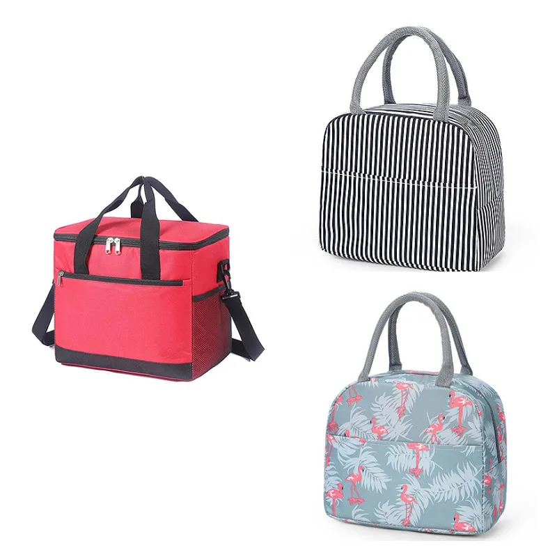 Custom Logo Promotional Large Size Portable Thermal Insulation, Non Woven Adult Lunch Cooler Tote Bags For Food/