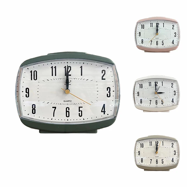 bosheng custom cheap battery powered alarm clock vintage analog desk clock