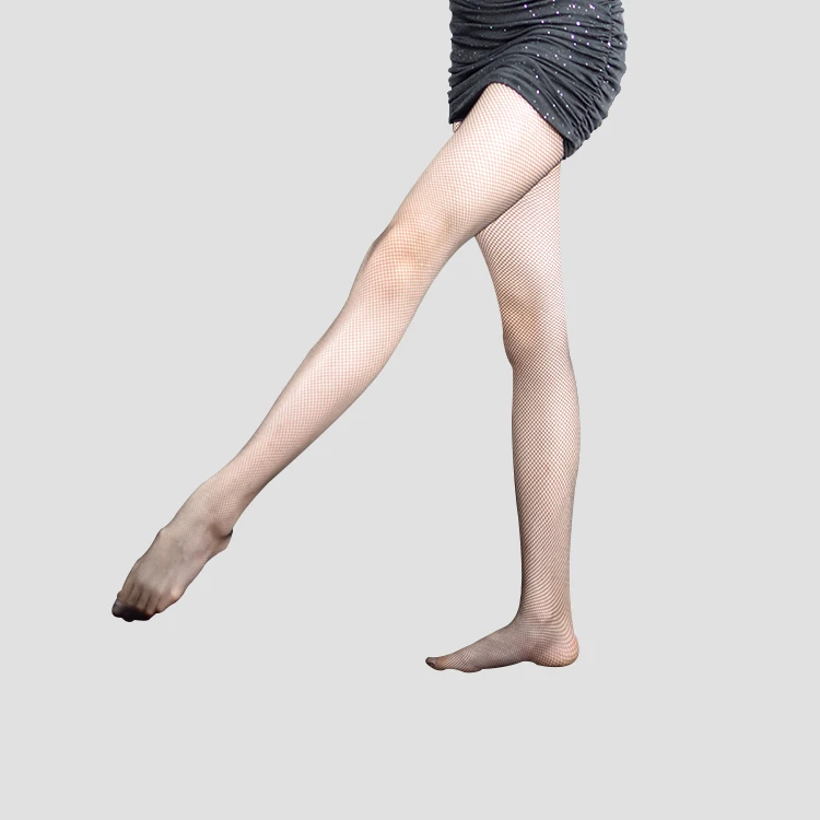 
In-stock RTS cheap black fishnet stockings tights for latin ballroom salsa pole modern standard social cha cha cha line dancing 