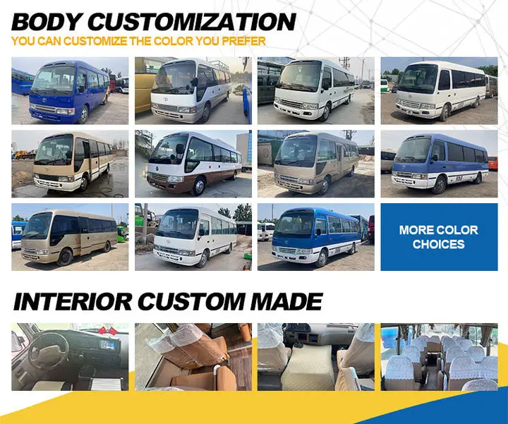 Дешевые Роскошные автобусы с левым рулем подержанные автомобили toyota coaster автобус для продажи